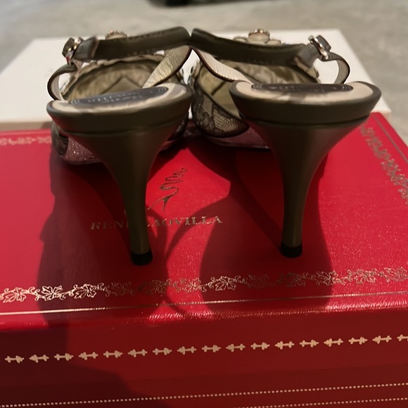 ✨RENE CAOVILLA✨ Veneziana 75 Crystal Lace Slingback Pumps - Brand New - Picture 9 of 14